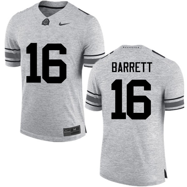 Ohio State Buckeyes #16 J.T. Barrett Men University Jersey Gray